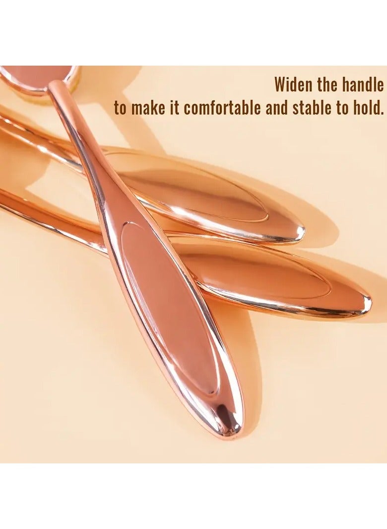 Ucanbe Toothbrush-Shaped Foundation Brush, Soft Dense Bristles for Flawless Blending, Concealer Makeup Tool, Large Medium Small Sizes for Liquid & Cream Application - Image 4
