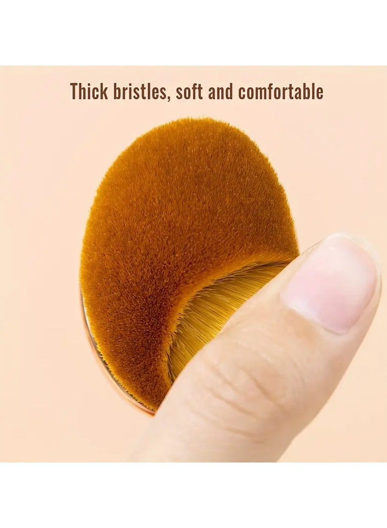 Ucanbe Toothbrush-Shaped Foundation Brush, Soft Dense Bristles for Flawless Blending, Concealer Makeup Tool, Large Medium Small Sizes for Liquid & Cream Application - Image 5