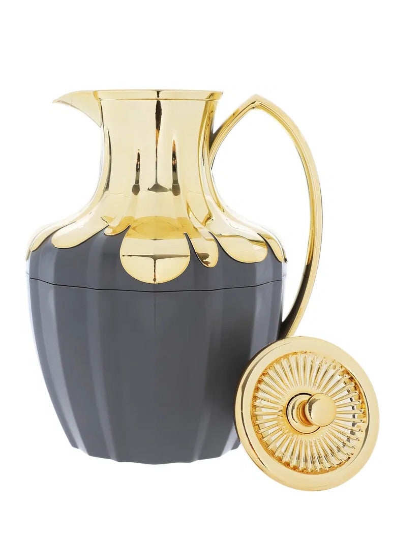 ايفرست ترمس شادن إفرست، 1 لتر، حافظة داخلية زجاج حراري، هيكل خارجي بلاستيك - رمادي - Image 3