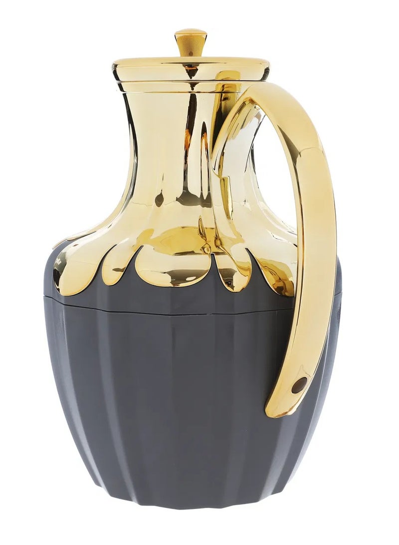 ايفرست ترمس شادن إفرست، 1 لتر، حافظة داخلية زجاج حراري، هيكل خارجي بلاستيك - رمادي - Image 2