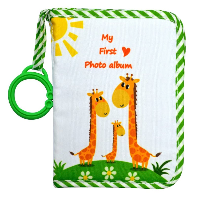 Amzoya Baby's My First Family Album,baby photo album 4Ã—6 Soft Cloth Photo Book,Baby Cloth Album with Photo Pockets, for Newborn Toddler & Kids - Image 1