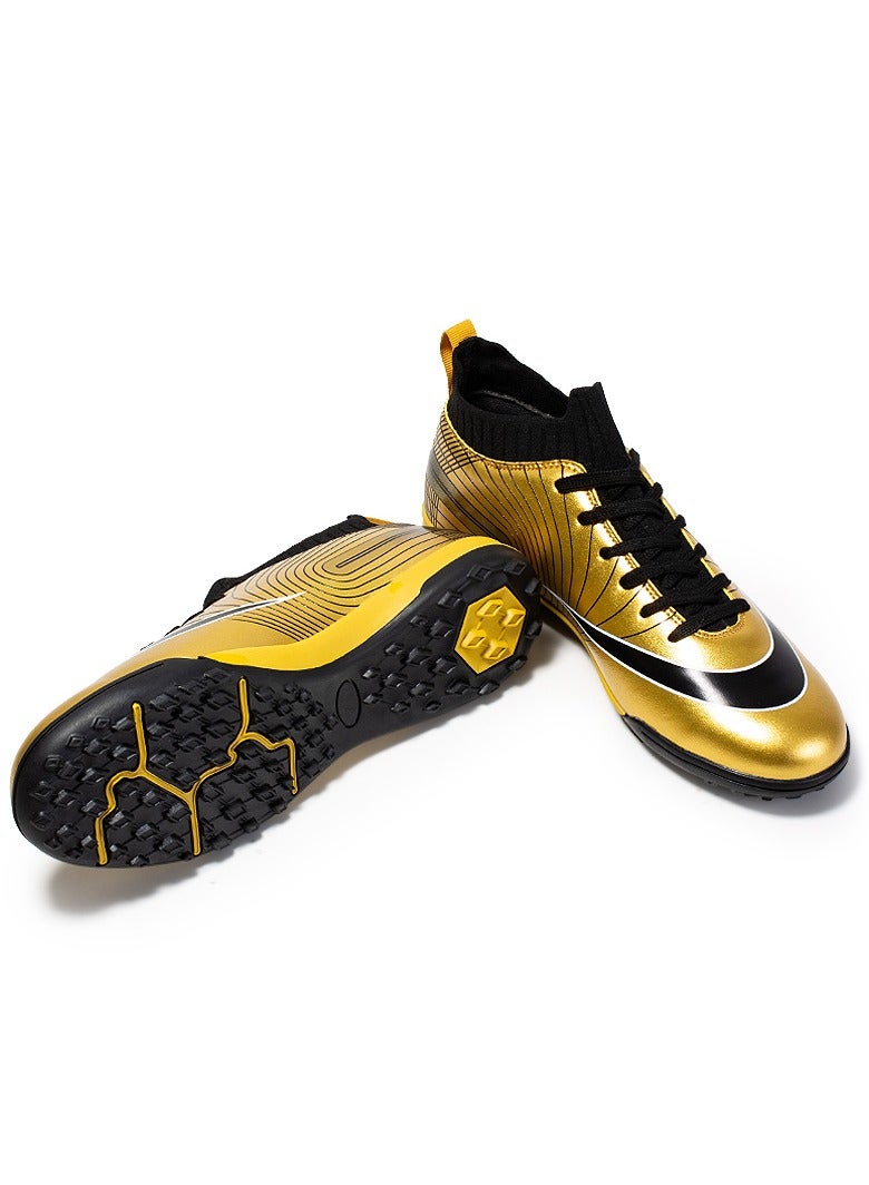 2024 New High Top Anti slip Football Shoes Outdoor Indoor Professional Youth Boys Football Shoes Unisex Football Cleats  - Image 2