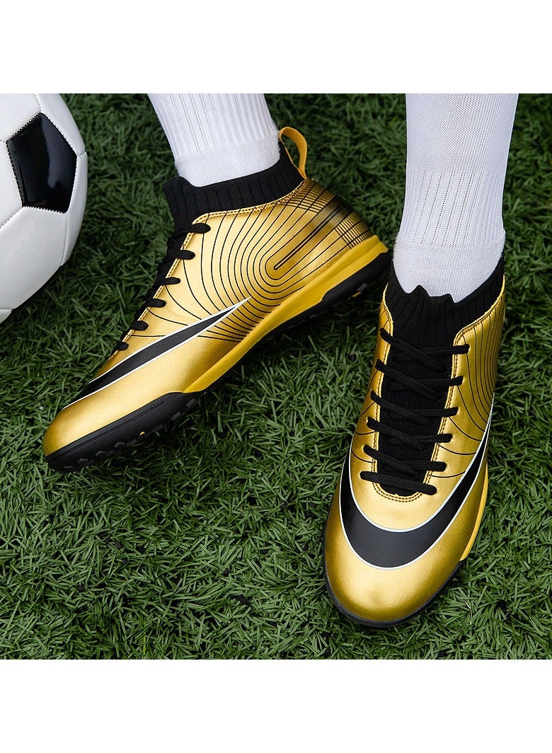 2024 New High Top Anti slip Football Shoes Outdoor Indoor Professional Youth Boys Football Shoes Unisex Football Cleats  - Image 5