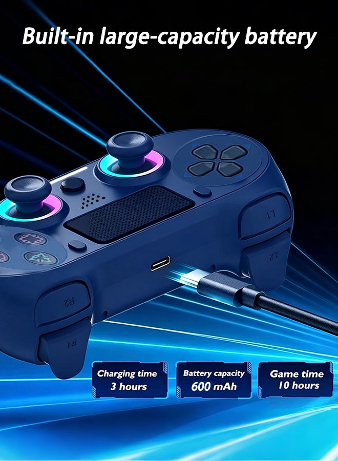 CubeG Wireless Controller for PlayStation 4 with USB Cable  Dual Vibration Clickable Touchpad & LED Light - Image 5