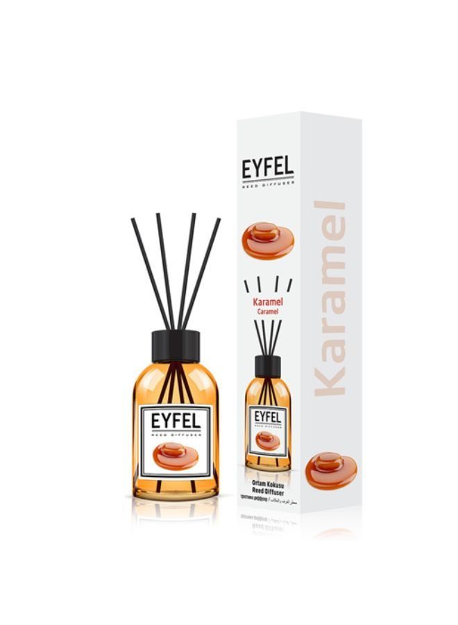 EYFEL An air freshener with a distinctive and refreshing caramel scent used to give the house a distinctive and aromatic scent  with wooden sticks to spread the scent of the freshener steadily lasting up to - Image 2