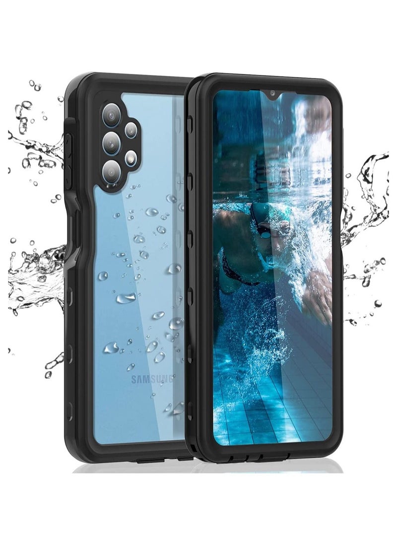 Generic - Samsung Galaxy A32 5G Waterproof Case with Built-in Screen Protector Dustproof Shockproof Drop Proof Case, Rugged Full Body Underwater Protective Cover for Samsung Galaxy A32 5G (Black) - Image 1