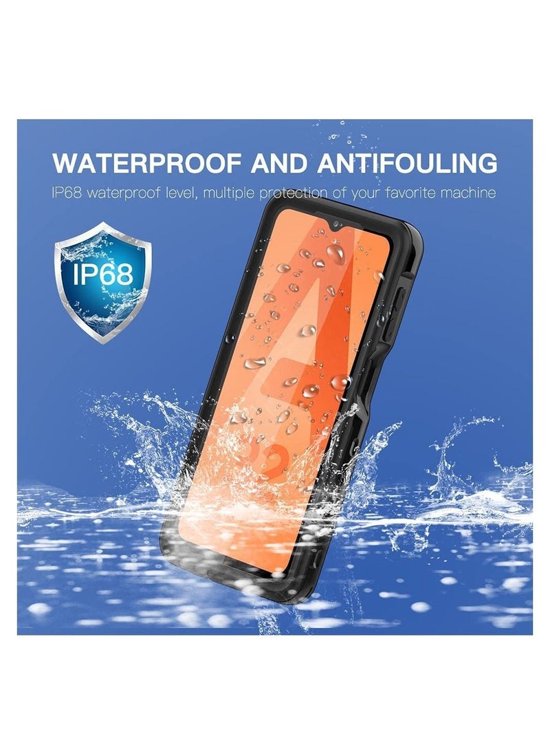 Generic - Samsung Galaxy A32 5G Waterproof Case with Built-in Screen Protector Dustproof Shockproof Drop Proof Case, Rugged Full Body Underwater Protective Cover for Samsung Galaxy A32 5G (Black) - Image 1