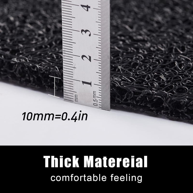 Asvin Soft Textured Bath, Shower, Tub Mat, 47x16 Inch, Phthalate Free, Non Slip Comfort Bathtub Mats with Drain, PVC Loofah Bathroom Mats for Wet Areas, Quick Drying - Image 3