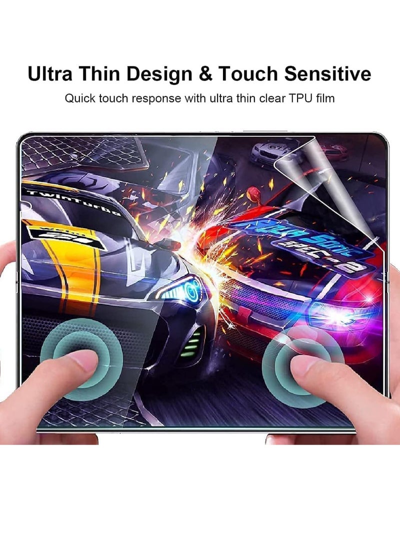 MIGOFAST 3 in 1 Front + back GLASS Film Designed for Galaxy Z Fold 3 5G soft hydrogel film Explosion proof Suitable for screen protector of Samsung Galaxy Z Fold 3 2021 Transparent - Image 3