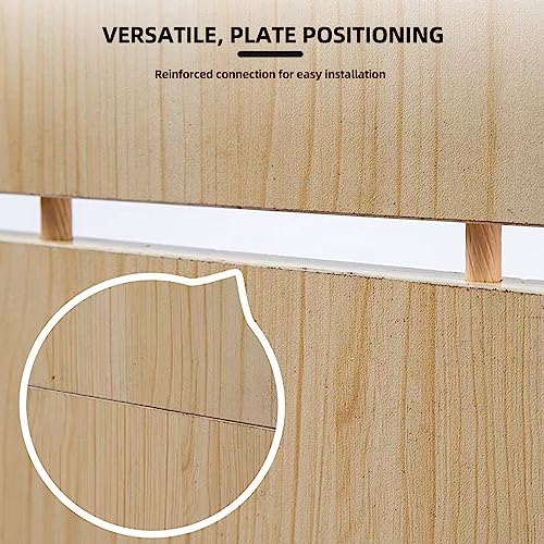 YEUIKERR 300 Pcs Fluted Wood Dowel Pins 1/4 inch x 2 inch Length, Dowels for Woodworking - Image 5