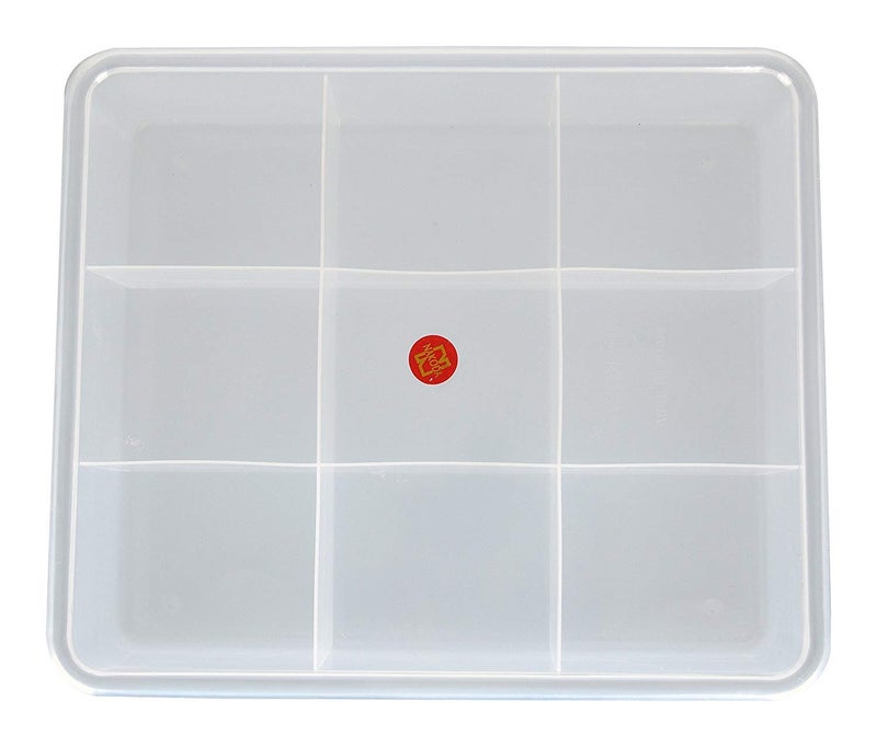 SHOPATHON INDIA 9 Grids High Thickness Plastic Multipurpose Rectangular Storage Box with Tight Lid - Mini - Image 3