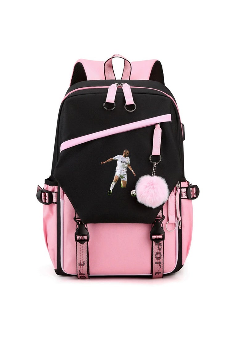 Student creative pattern backpack three-piece set 3D erfly series men's and women's large-capacity computer backpack combination,21- Three-piece set - 4 - 253 - 24 - 6 - Image 1
