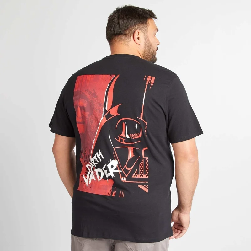 Kiabi Star Wars Darth Vader Short-Sleeved T-Shirt Black