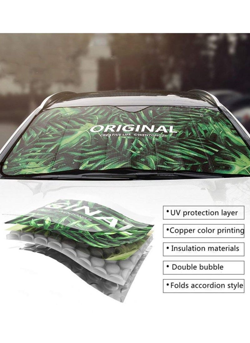 Y&D Car Sun Shade for Front Windshield Sunshades Visor Protector Blocks UV Rays Foldable Dinosaur Universal Fit and Heat Reflector  - Image 5