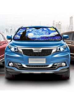 Y&D Car Sun Shade for Front Windshield Sunshades Visor Protector Blocks UV Rays Foldable Dinosaur Universal Fit and Heat Reflector  - Image 4