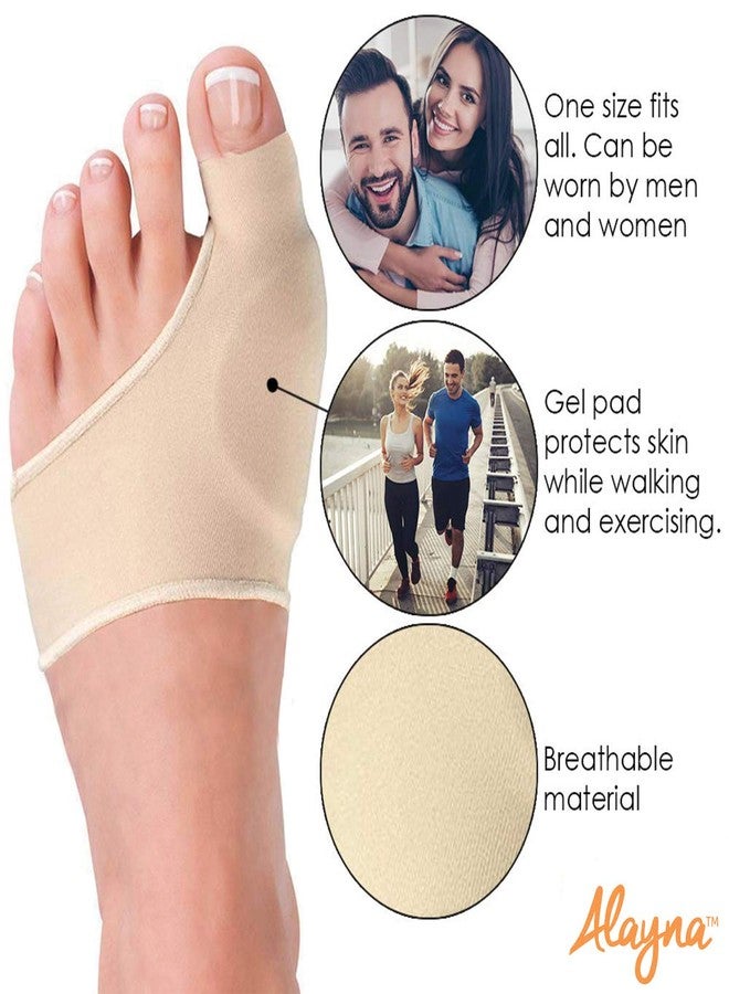 Alayna Bunion Corrector and Bunion Relief Sleeve Gel Pad Cushion Splint Orthopedic Bunion Protector for Men and Women, Hallux Valgus Corrector Bunion Guard, Bunion Pain Relief (2 PCS) (Large) - Image 3