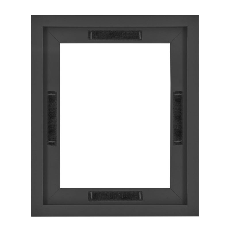 MCS Canvas Float Frames 8x10 Frame, Black Frame for Finished Canvases, Vertical & Horizontal Wall Hanging Frame with Adhesive for Canvas Paintings (1-Pack) - Image 1