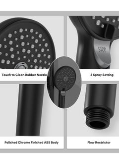 Filter Shower Head, Multiple Spray Modes Shower Head with Filter for Chlorine Removal and Hair Skincare Protection, High Pressure Water Saving Showers, G1/2 Connect Black Showerhead - pzsku/ZAAB474D52F30B860C332Z/45/_/1691739143/e6687637-9b23-4280-9c06-4b9cf8ab0ee5