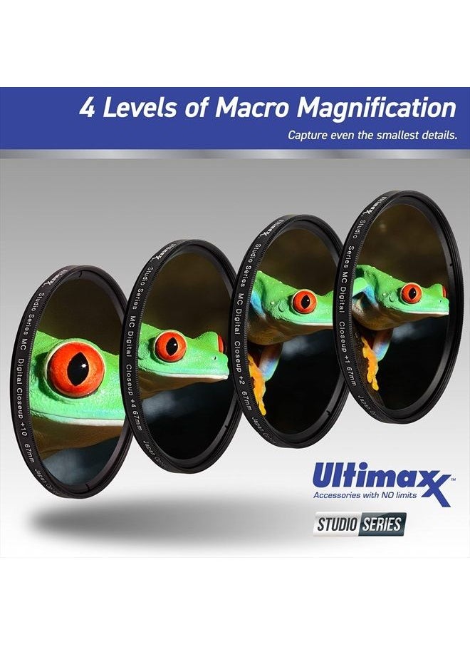 Ultimaxx - 58MM Complete Lens Filter Accessory Kit with 58MM 2.2X Telephoto and .43x Wide Angle/Macro Lenses for: Canon EOS Rebel 9000D 800D 760D 750D 700D 1300D 1200D and More - Image 1