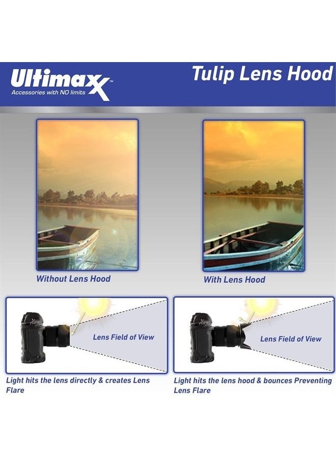 Ultimaxx - 58MM Complete Lens Filter Accessory Kit with 58MM 2.2X Telephoto and .43x Wide Angle/Macro Lenses for: Canon EOS Rebel 9000D 800D 760D 750D 700D 1300D 1200D and More - Image 1