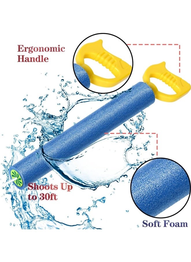GGEROU 4Pcs Water Blaster Soaker Guns Set,15'' Water Guns with Plastic Handle Outdoor Swimming Pool Beach Summer Fun Party Games  - Image 3