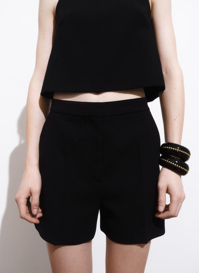 MANGO Straight-Leg Shorts  - Image 1