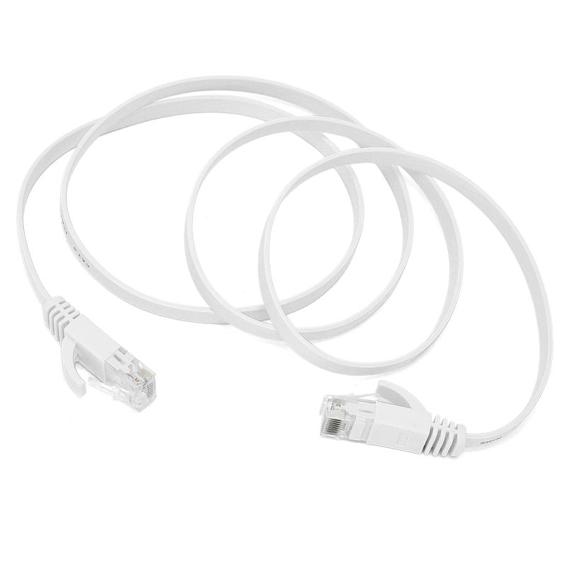 كابل إيثرنيت CAT6 جيجابيت 8 نواير من الأسلوب الملتوي زوجي كابل شبكي مسطح من النحل خيار الطول 10 أمتار - Image 3