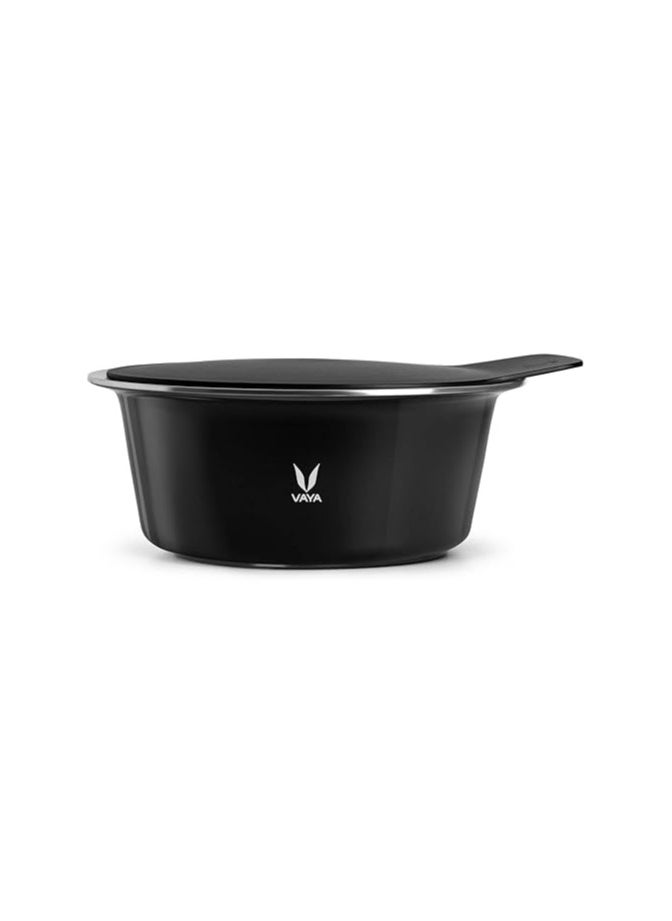 Atlasware VAYA HauteCase Premium Stainless Steel Hot Box with Stack Lid to Serve Roti, 2000 ML Vacuum Insulated Steel Hot Box Keeps Food Hot & Fresh, Kitchen Hot Pot Improves Dining Table Decor,Sable Black  - Image 1