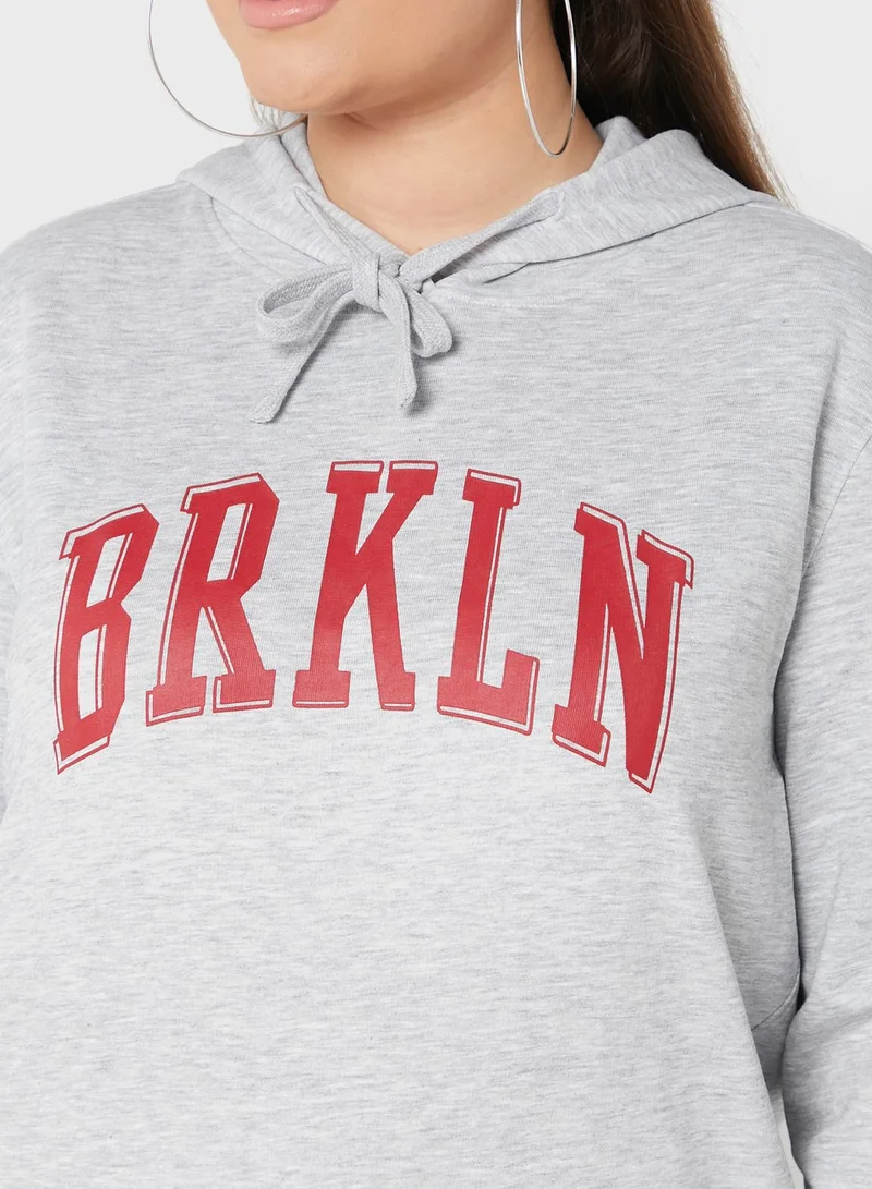 Only Carmakoma Graphic Detail Hoodie
