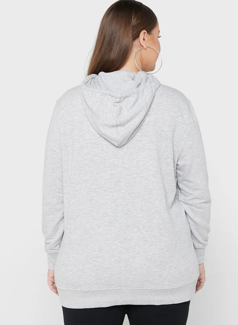 Only Carmakoma Graphic Detail Hoodie