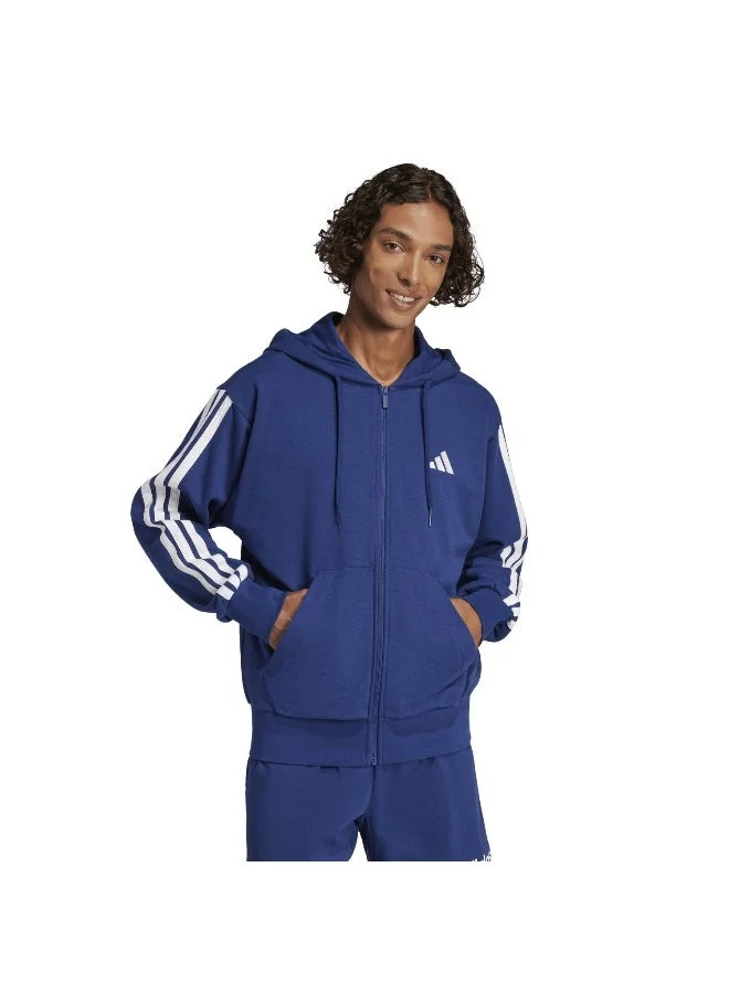 Adidas essentials three stripes french terry fullzip men hooded track top