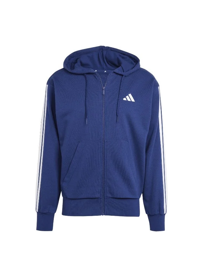 Adidas essentials three stripes french terry fullzip men hooded track top