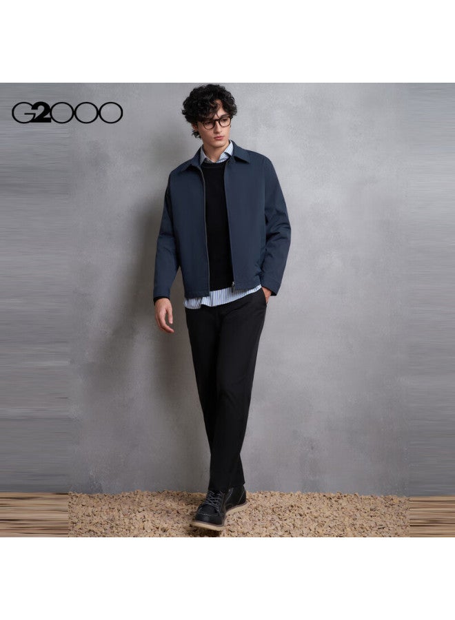 G2000 Soft Comfortable Men's Autumn Winter Versatile Slim Fit Crew Neck Knit Sweater Mall Edition - Image 4