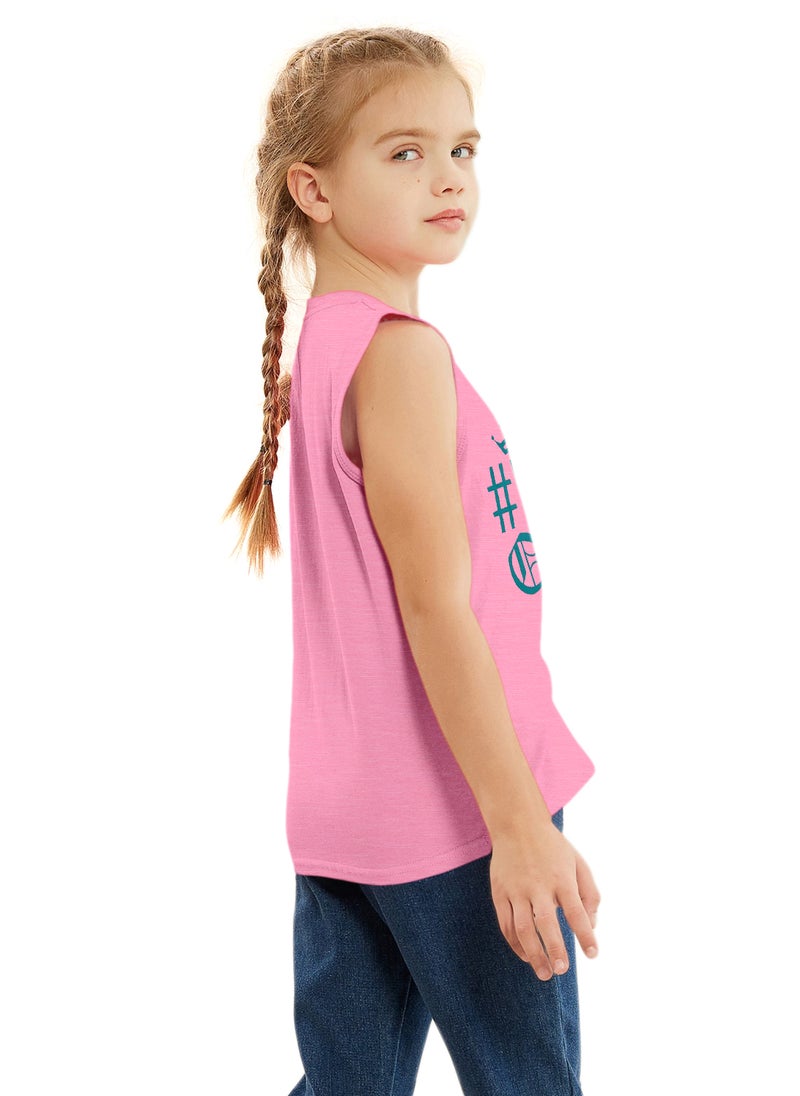 Lauren Smith Kids Girls Roll up Sleeve T Shirt with Cute Print 100 percent Cotton - Image 2