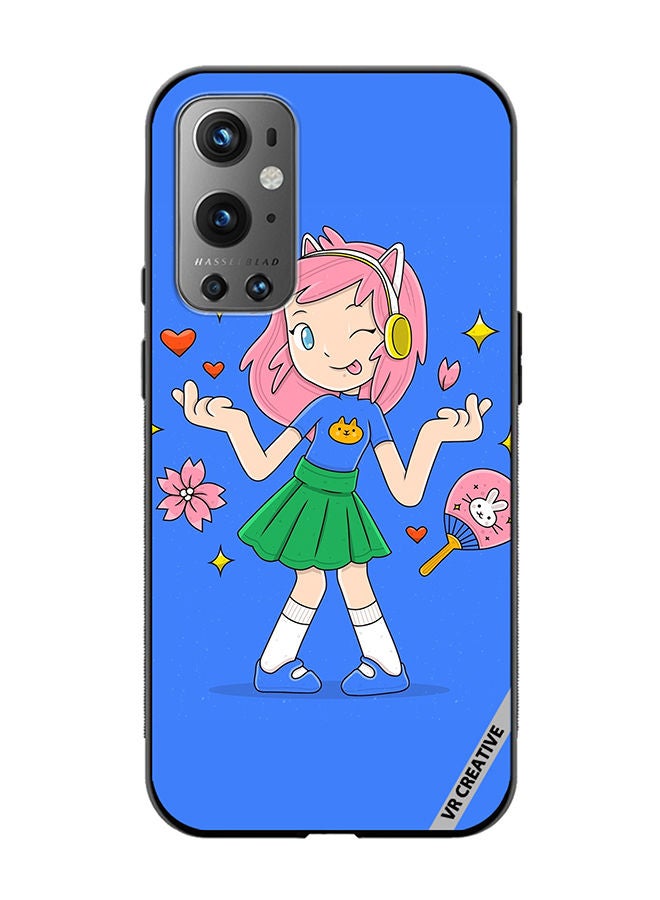 VR CREATIVE Protective Case Cover For OnePlus 9 Pro Hand Drawn Otaku Vector Design Multicolour - Image 1
