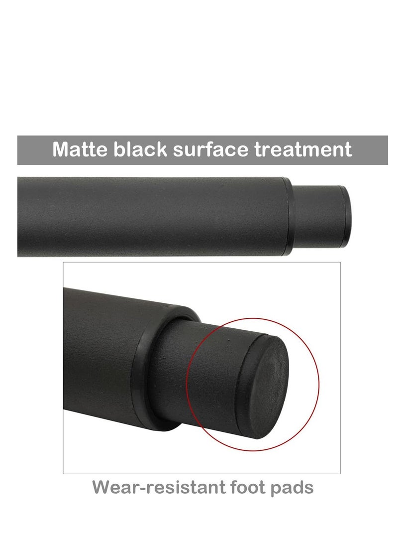 SYOSI - Bed Legs Adjustable,Retractable Heavy Duty Bed Center Frame Slat Support Leg,Metal Furniture Support Feet,Suitable for Cabinet Sofa Bed Frame Replacement Parts 2Pcs 7inch -13inch (Black) - Image 1