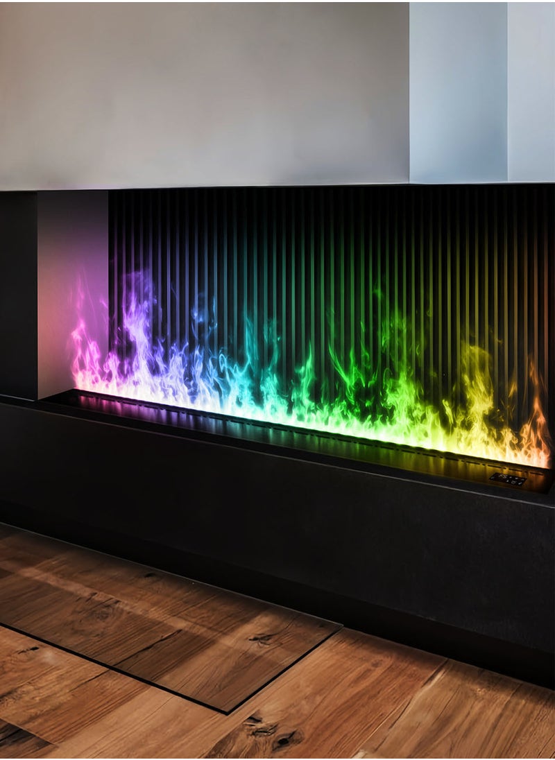 AFLYEVER Smart Home 3D Fireplace Water Steam Humidifier LED Decorative Flame TV Wall Sound Of Firewood Cracking Vapour Electric Fireplace  - Image 1