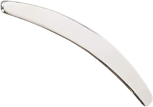WITSOUL Gua Sha Stainless Steel Tool for Face, Handheld Massager Scraper for Facial Skin Care with Travel Pouch (C - SHAPE) - Image 1