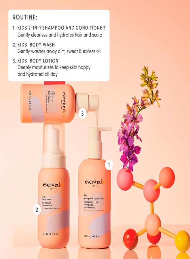 Evereden Kids Travel Essentials Set: Clean & Vegan 5-Piece Skin Care Travel Set for Kids | Body Wash, Lotion, Face Wash, Cream, 2-in-1 Shampoo & Conditioner | TSA-approved | Travel Size Toiletries - Image 5