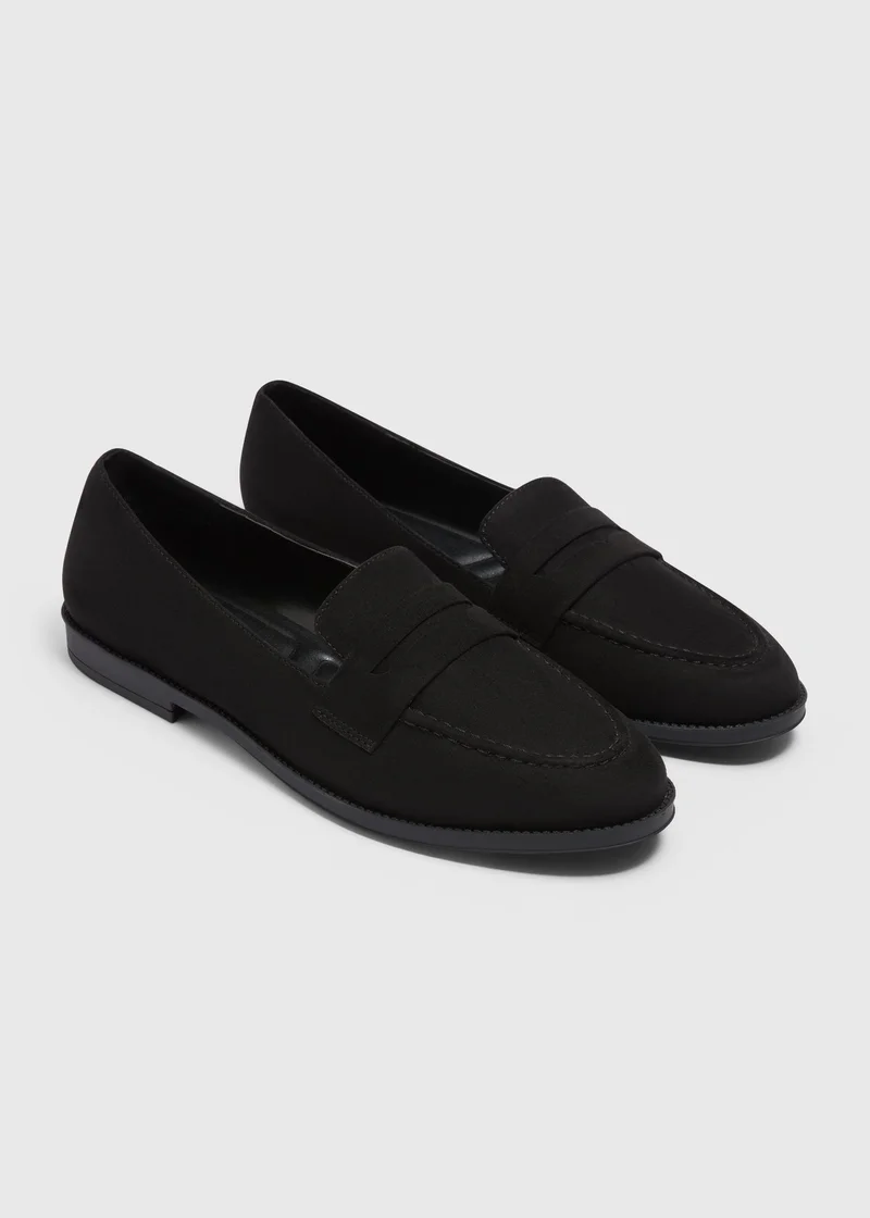 Matalan Black Basic Loafers