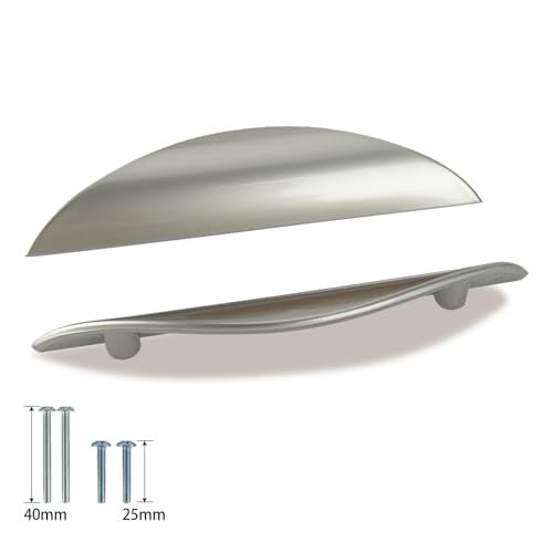 Primst Modern Light Brushed Cabinet Pulls, Furniture Hardware Collection, Cabinet Handles, Drawer Pulls, Door Pulls, Kitchen Cupboard Handle, Pack of 4(Silver,L-4PCS) - Image 3