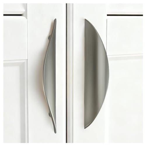 Primst Modern Light Brushed Cabinet Pulls, Furniture Hardware Collection, Cabinet Handles, Drawer Pulls, Door Pulls, Kitchen Cupboard Handle, Pack of 4(Silver,L-4PCS) - Image 2