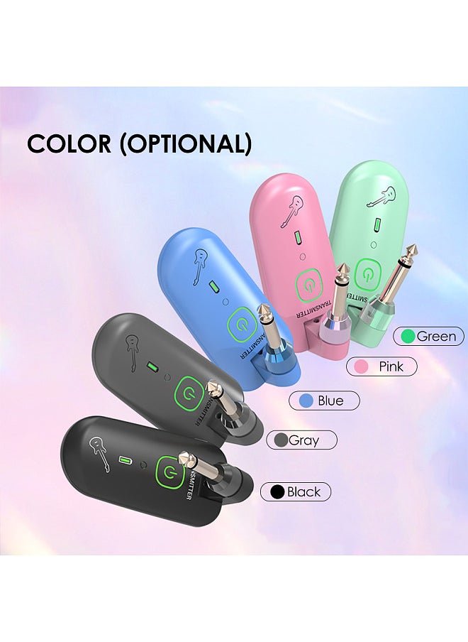 Double - double W3 Portable UHF Wireless Guitar Transmitter and Receiver Set 50M Transmission Range Audio Wireless System Built-in Rechargeable Lithium Battery - Image 1