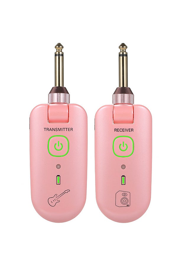 Double - double W3 Portable UHF Wireless Guitar Transmitter and Receiver Set 50M Transmission Range Audio Wireless System Built-in Rechargeable Lithium Battery - Image 1