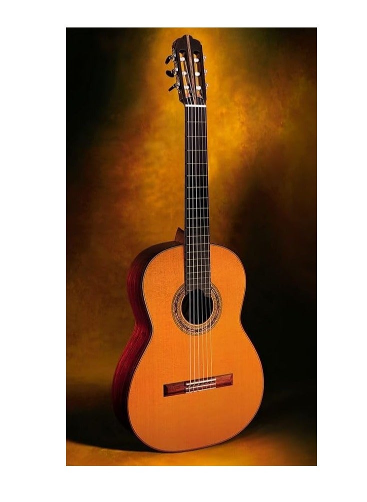 Megarya High Gloss Classical Guitar M34 Yellow Natural Rich Sound Nylon Strings With Silver Finish Tuning Pins With Bag (Size : 34)  - Image 2
