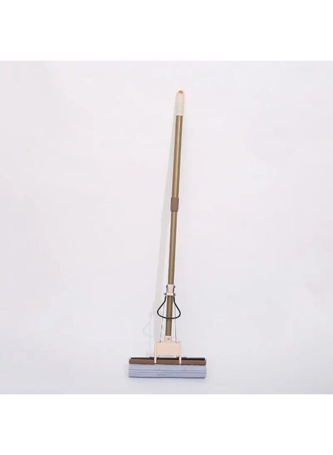 LDQ 27cm Sponge Roller Mop with 110cm Extendable Metal Handle – Self-Wringing Floor Cleaning Mop for Household, Kitchen & Bathroom - Image 3