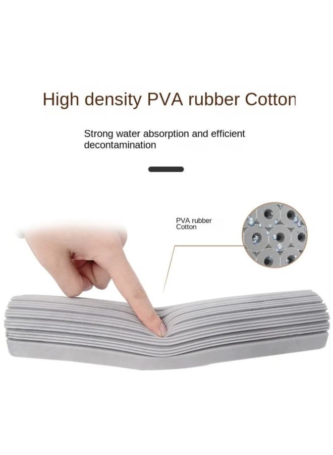 LDQ 27cm Sponge Roller Mop with 110cm Extendable Metal Handle – Self-Wringing Floor Cleaning Mop for Household, Kitchen & Bathroom - Image 5