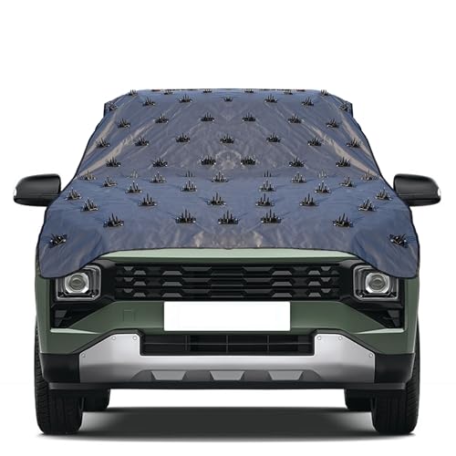 Famexon Waterproof Spike Car Cover for Mahindra XUV 700 Completely Protect Car from Dogs & Monkeys Also Compatible with All Hatchback,Sedan and SUV Cars (16.5 Feet) Full Roof Universal Size - Image 1