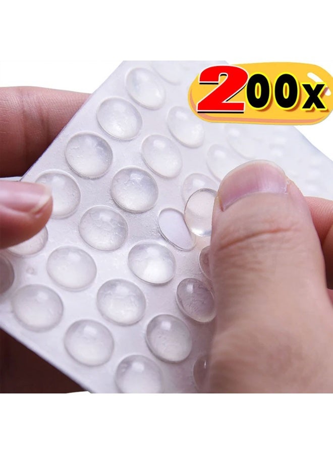 500/50pcs Self-Adhesive Silicone Door Stop Non-Slip Damper Buffer Cabinet Bumpers Silicone Furniture Dots Cushion Protective Pad - Image 1