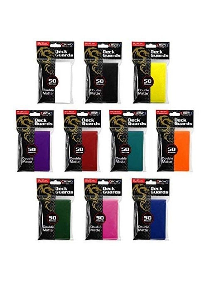 BCW 500 Double Matte Deck Guard Sleeves for Collectible Gaming Cards | Premium Protection | Fits Magic: The Gathering, Pokemon, and More | Ideal for Trading Card Storage - Image 1